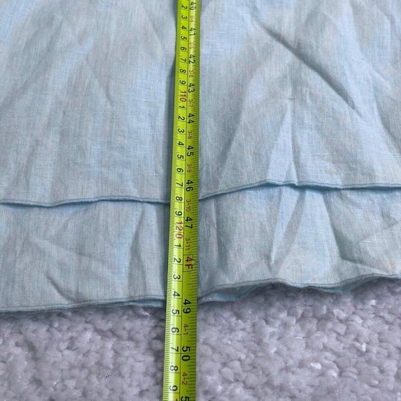 Eileen Fisher Sleeveless Layered Irish Linen Dress Blue XL NEW - Picture 9 of 9